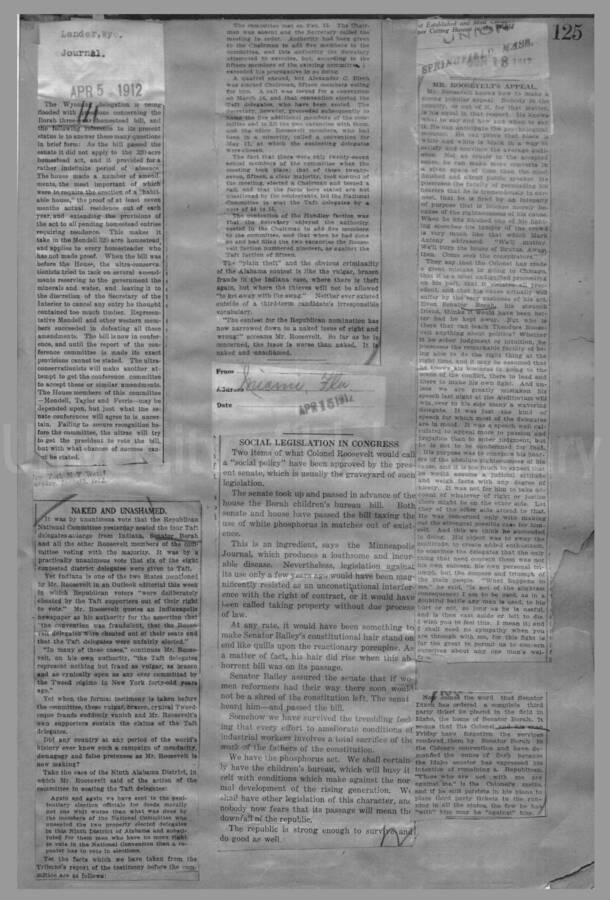 Convention and Campaign of 1912 Page 134