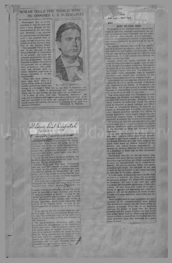 Politics - Speculation on Borah for President 1912-1916 Page 2