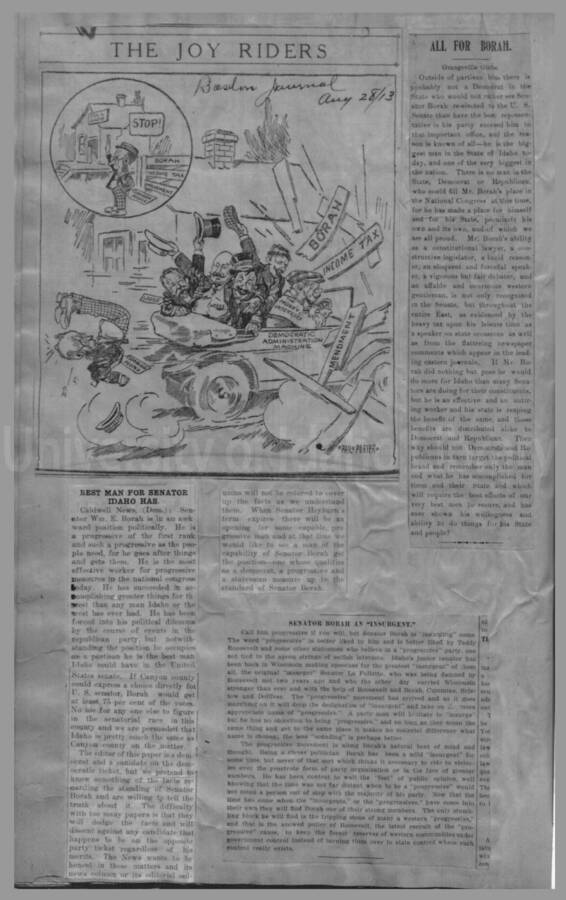 Politics - Speculation on Borah for President 1912-1916 Page 21