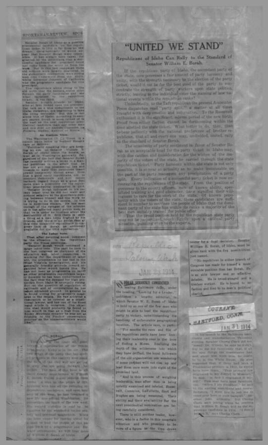 Politics - Speculation on Borah for President 1912-1916 Page 39