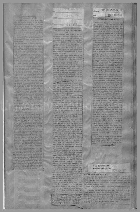 Politics - Speculation on Borah for President 1912-1916 Page 49