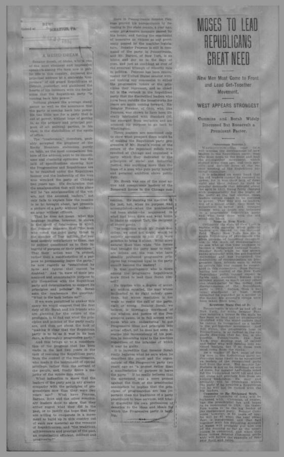 Politics - Speculation on Borah for President 1912-1916 Page 68
