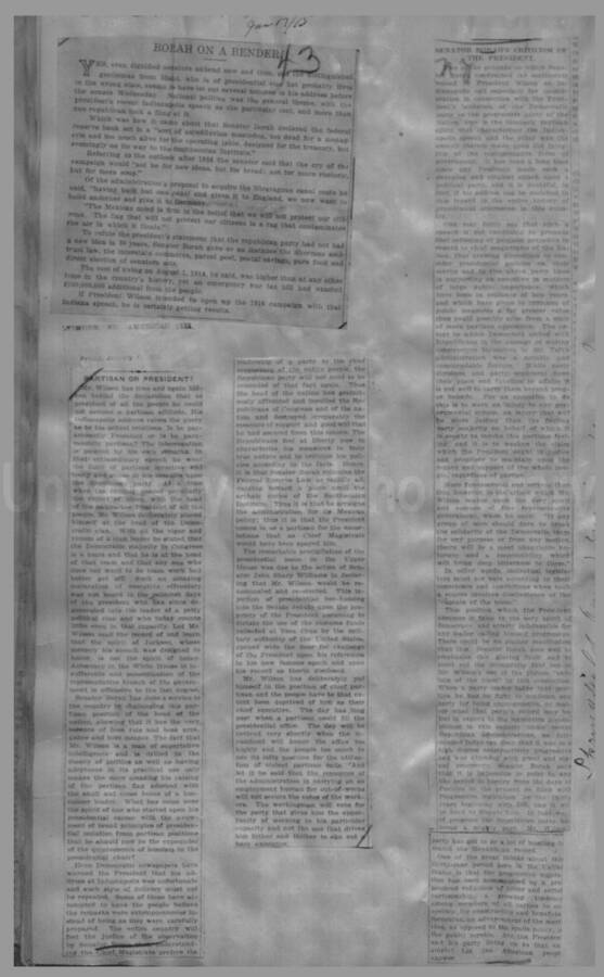 Politics - Speculation on Borah for President 1912-1916 Page 78