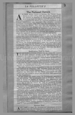 Politics - Direct Election of Senators, 1910-1913 Page 9