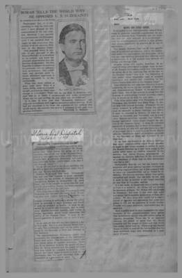 Politics - Speculation on Borah for President 1912-1916 Page 2