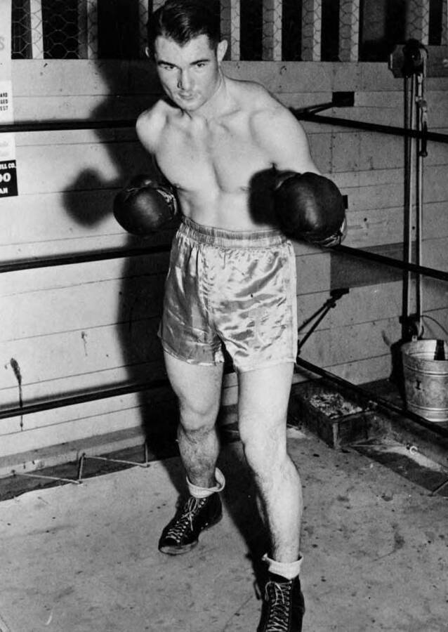 Rolly Shumway, University of Idaho boxer - 1937 NCAA Champion; 145 lbs.