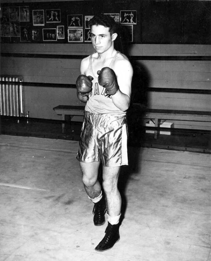Frank Echevarria, University of Idaho boxer - 1952 NCAA Champion; 119 lbs.