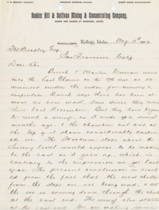 Burbidge explains the results from the survey done on the Last Chance; 2 pages, handwritten.