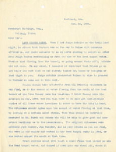 The Last Chance Co.'s rights to the water in the Reed Tunnel and Milo Creek are discussed; 4 pages.