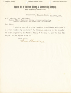 Burbidge informs Bradley of two enclosed letters.