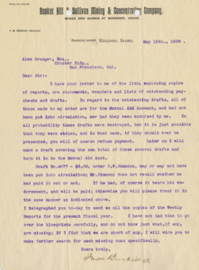 Burbidge explains procedure for outstanding drafts.