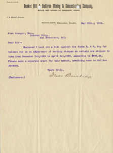 Burbidge enclosed a bill against Globe S. & R. Co.