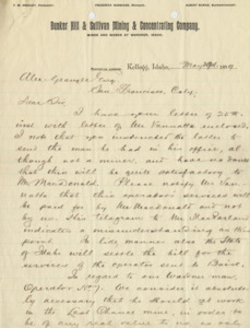 Burbidge provides instructions for undercover employees; handwritten, 3 pages.