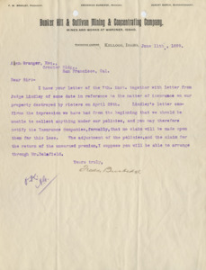 Burbidge explains insurance claims.