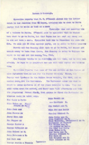 Operative mentions men trying to come up with money to go to Butte, Sam Cassidy is paranoid, there was a disagreement between a deputy and a bartender at the Mullan House, a list of 31 union members.