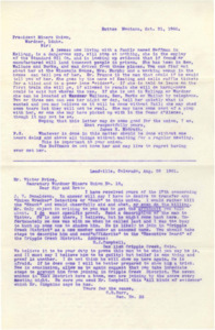 2 letters, both concerning possible union spies.