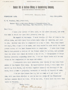 Burbidge explains maps and surveys done for the Stemwinder Case.