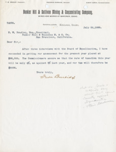 Burbidge informs Bradley of their assessed tax amounts.