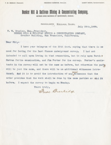 Burbidge explains who he will hire to complete an underground survey.