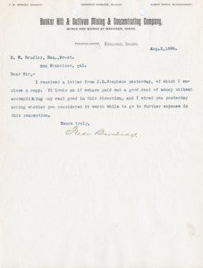 Burbidge inquires about business dealings with a J.R. Stephens.