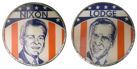 Richard Nixon and Henry Cabot Lodge, Jr. Republican Party nominees for President and Vice President of the United States.