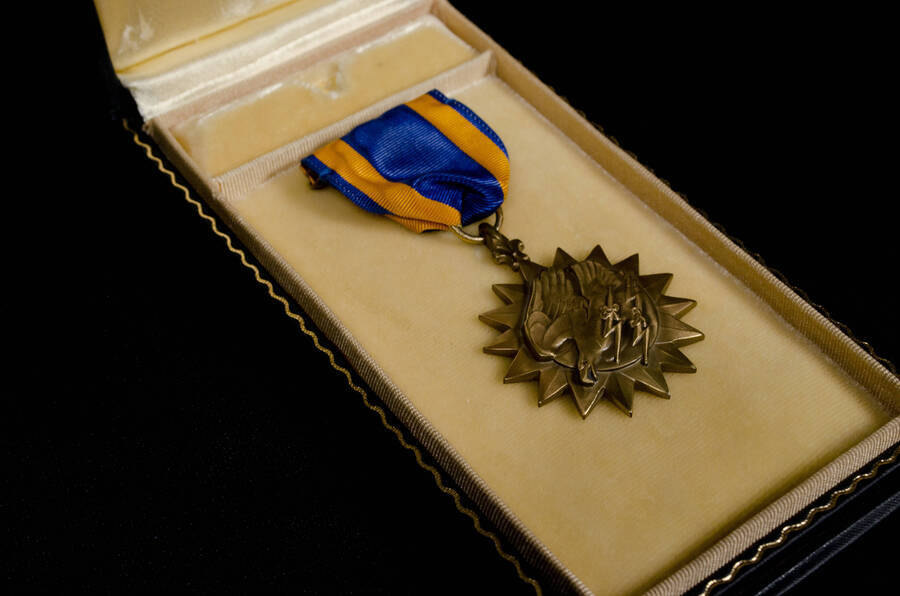USAF medal awarded to Calnon for being a POW.