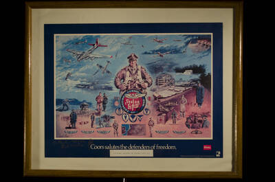 Poster Replica of Stalag Luft III. Produced by Coors.