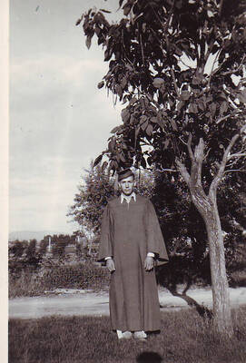 Graduation photograph of Mark Calnon from the University of Idaho
