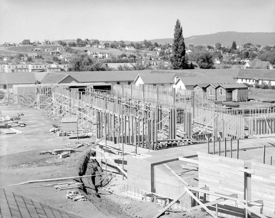 July 10, 1949 photograph of the Agricultural Science Building under construction. [PG1_111-16c]