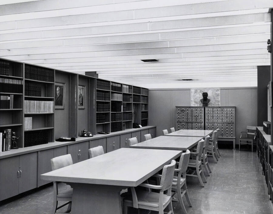 Library, University of Idaho. Special Collections, second floor. [122-63]
