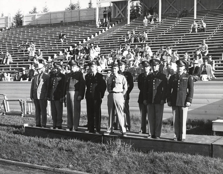 Federal inspection review. Military Science. University of Idaho. [208-73]