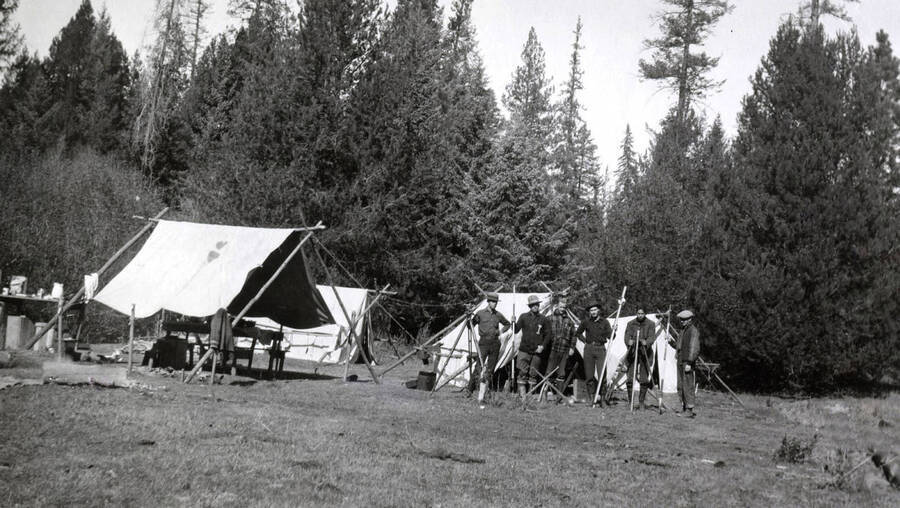 College of Engineering. University of Idaho. Field surveying camp. [224-1]