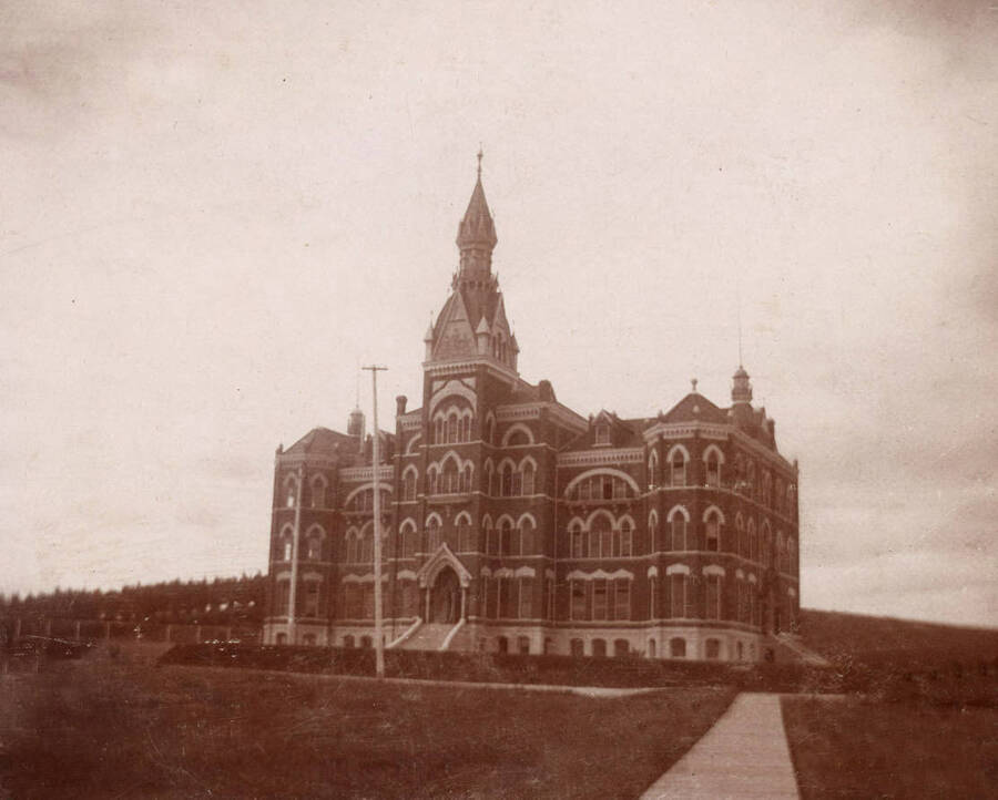 1897 photograph of Administration Building. View of the old Administration building. Donor: Albright College. [PG1_51-03]