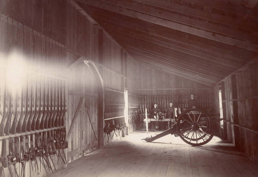 Armory, University of Idaho (1896-1903) interior. [55-1]