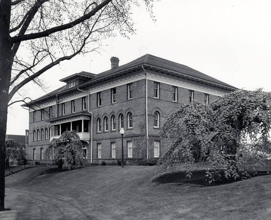 1915 photograph of Ridenbaugh Hall. View from the Administration lawn. [PG1_58-27]