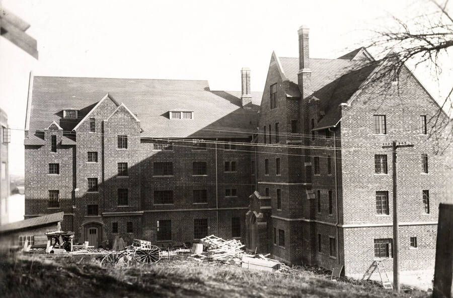 1926 photograph of Hays Hall. View of construction. [PG1_59-01]