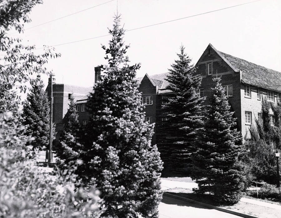 1939 photograph of Forney Hall. View from across the street. [PG1_60-20]