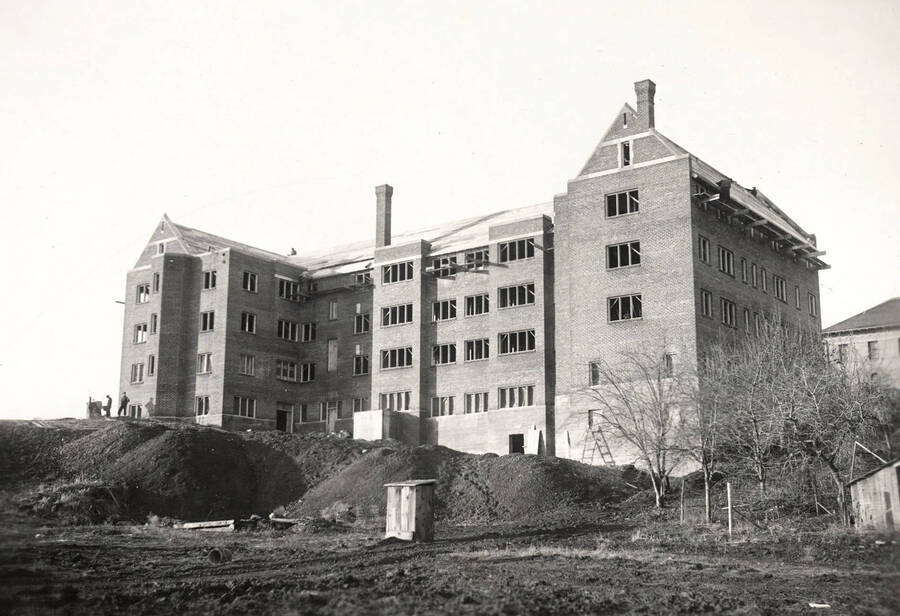 1923 photograph of Forney Hall. View of construction.[PG1_60-05]