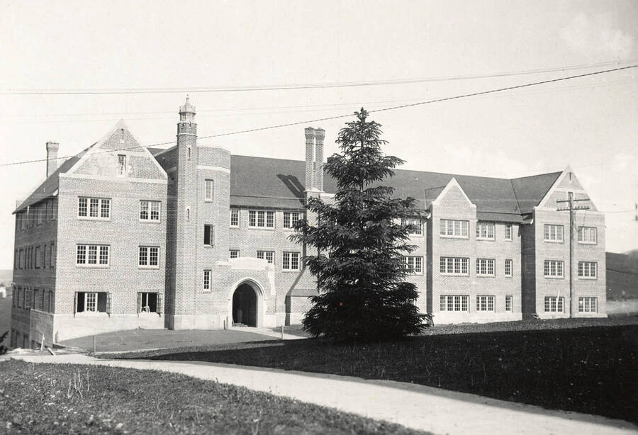1923 photograph of Forney Hall Taken just before dedication. [PG1_60-09]