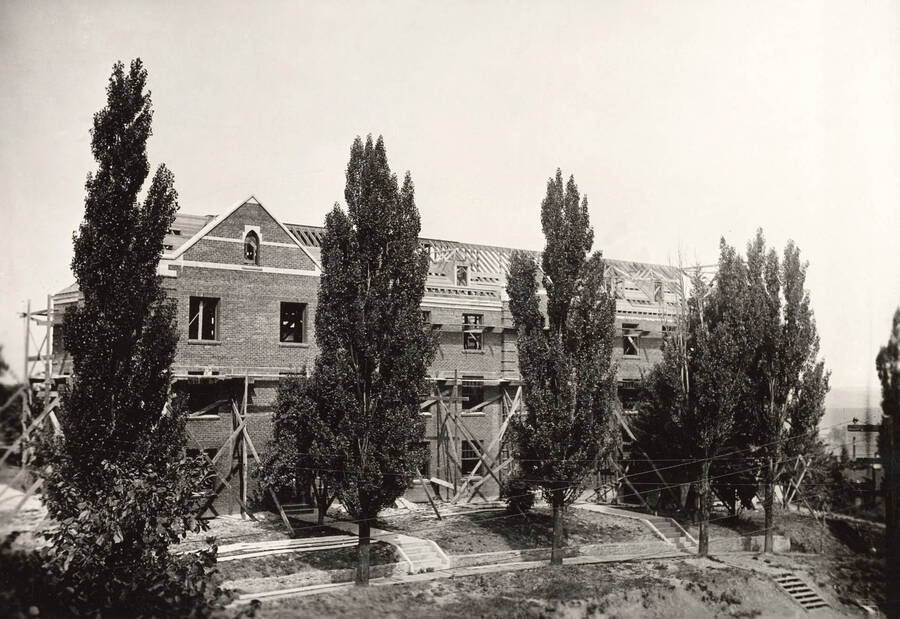 Lindley Hall, University of Idaho. Construction. [62-2]