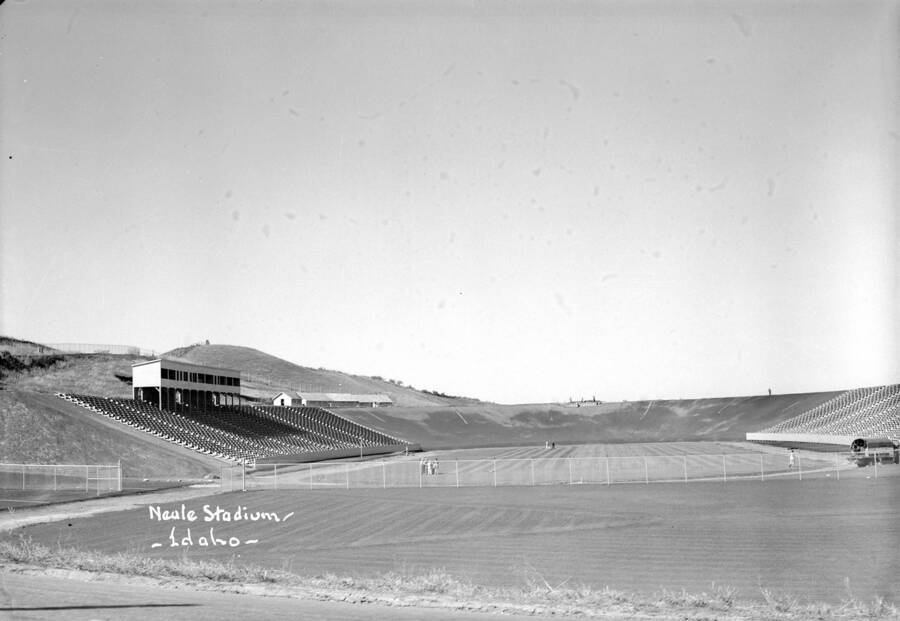 1937 photograph of Neale Stadium. View of the grandstands. [PG1_085-19]
