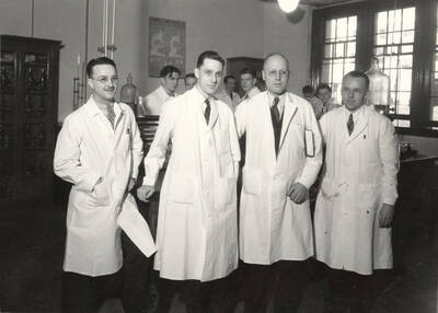 1937 photograph of Bacteriology building. Photograph of the Bacteriology faculty.