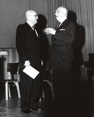 1964 photograph of 75th Anniversary. Dr. Theophilus and Homer David.