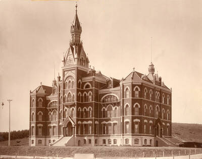 1900 photograph of Administration Building. Donor: June Cole.