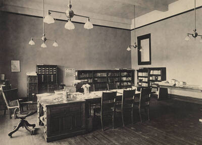 1910-09-01 photograph of Administration Building. View of the president's office in the old Administration.