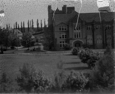1915 photograph of Administration Building Located with copy negatives.