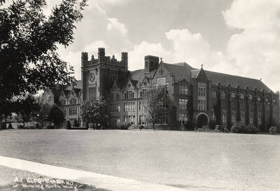 1930 photograph of Administration Building. View of north wing.