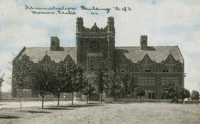 1909 photograph of Administration Building postcard.