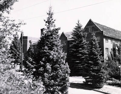 1939 photograph of Forney Hall. View from across the street.