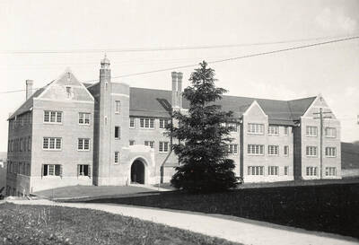 1923 photograph of Forney Hall Taken just before dedication.